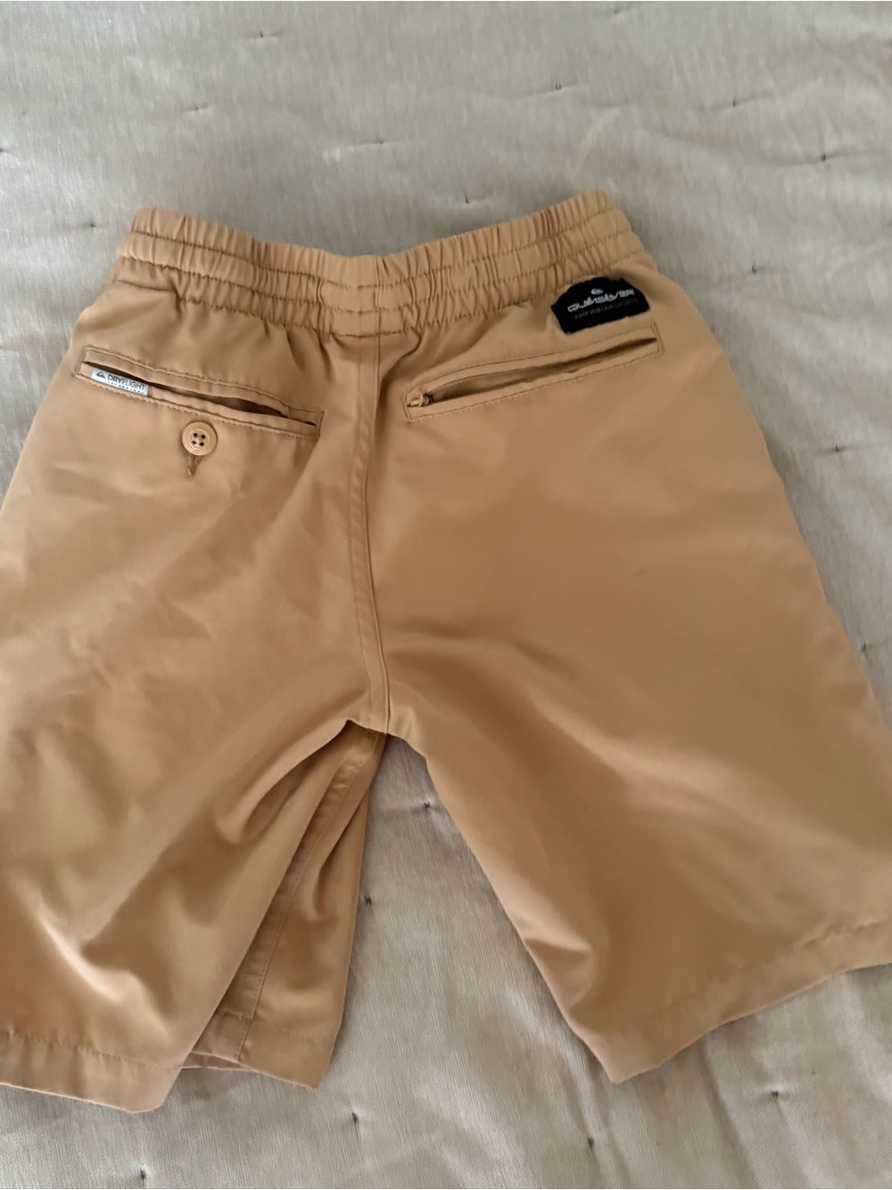 Quiksilver Boys Tan Elastic Waist Shorts